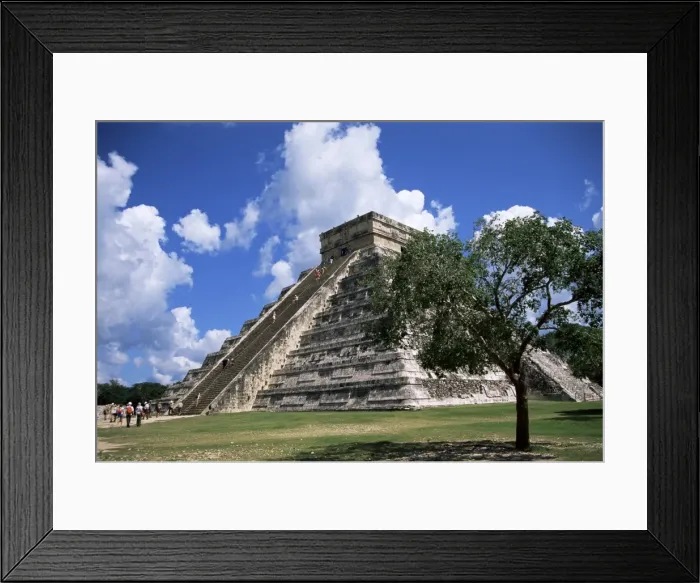 Framed Print : El Castillo pyramid at Chichen Itza, UNESCO World Heritage Site, Yucatan Framed Print : El Castillo pyramid at Chichen Itza, UNESCO World Heritage Site, Yucatan