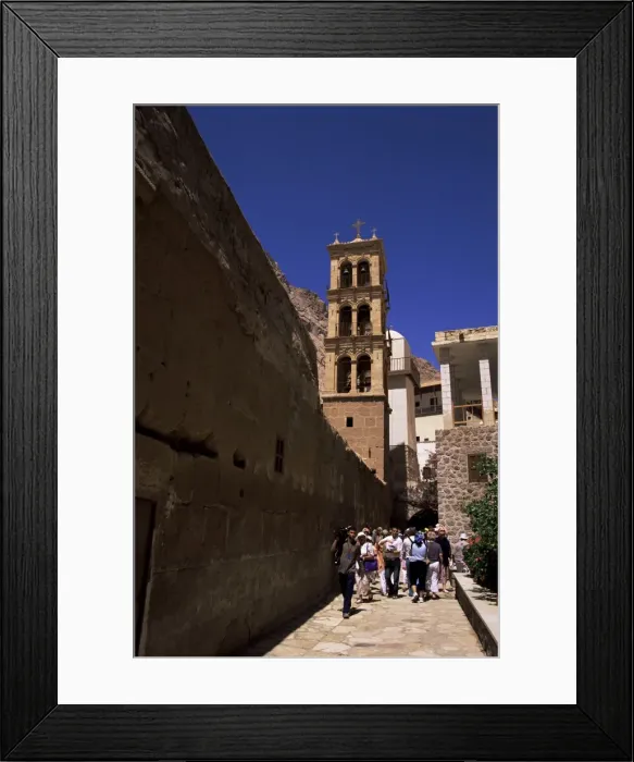 Framed Print : Tourists, St. Catherines Monastery, UNESCO World Heritage Site, Sinai Framed Print : Tourists, St. Catherines Monastery, UNESCO World Heritage Site, Sinai