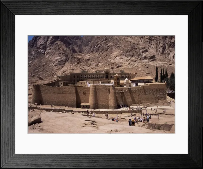 Framed Print : Tourists, St. Catherines Monastery, UNESCO World Heritage Site, Sinai Framed Print : Tourists, St. Catherines Monastery, UNESCO World Heritage Site, Sinai