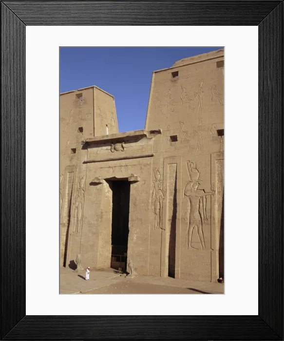 Framed Print : Pylon, the temple of Horus, archaeological site, Edfu, Egypt, North Africa, Africa Framed Print : Pylon, the temple of Horus, archaeological site, Edfu, Egypt, North Africa, Africa