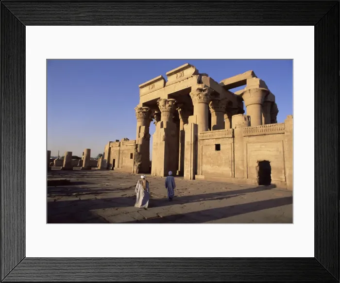 Framed Print : Forecourt and pylon, Temple of Sobek and Haroeris, archaeological site Framed Print : Forecourt and pylon, Temple of Sobek and Haroeris, archaeological site
