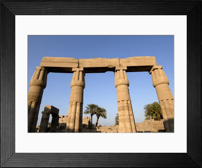 Framed Print : Temple of Karnak, near Luxor, Thebes, UNESCO World Heritage Site, Egypt