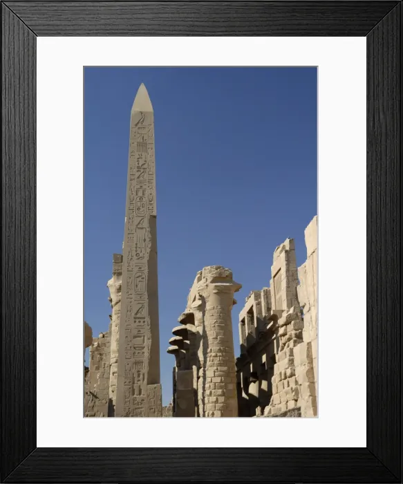 Framed Print : Obelisk and hypostyle hall, Temple of Karnak, near Luxor, Thebes, UNESCO World Heritage Site Framed Print : Obelisk and hypostyle hall, Temple of Karnak, near Luxor, Thebes, UNESCO World Heritage Site