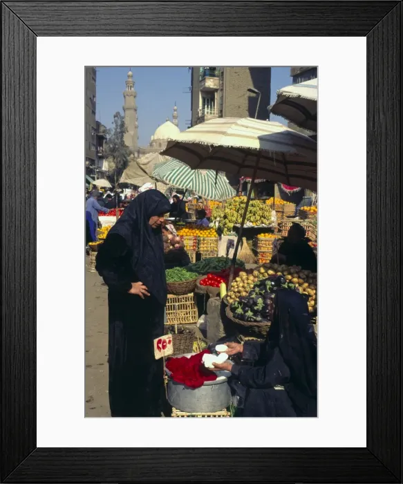 Framed Print : Woman buying cheese in market near the Citadel, Cairo, Egypt, North Africa, Africa Framed Print : Woman buying cheese in market near the Citadel, Cairo, Egypt, North Africa, Africa