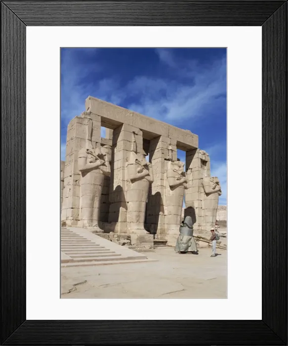 Framed Print : Statues in a temple, archaeological site, Ramesseum, Thebes, UNESCO World Heritage Site Framed Print : Statues in a temple, archaeological site, Ramesseum, Thebes, UNESCO World Heritage Site