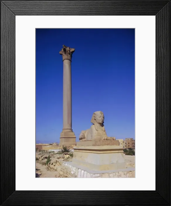 Framed Print : Pompeys Pillar, Alexandria, Egypt, North Africa Framed Print : Pompeys Pillar, Alexandria, Egypt, North Africa