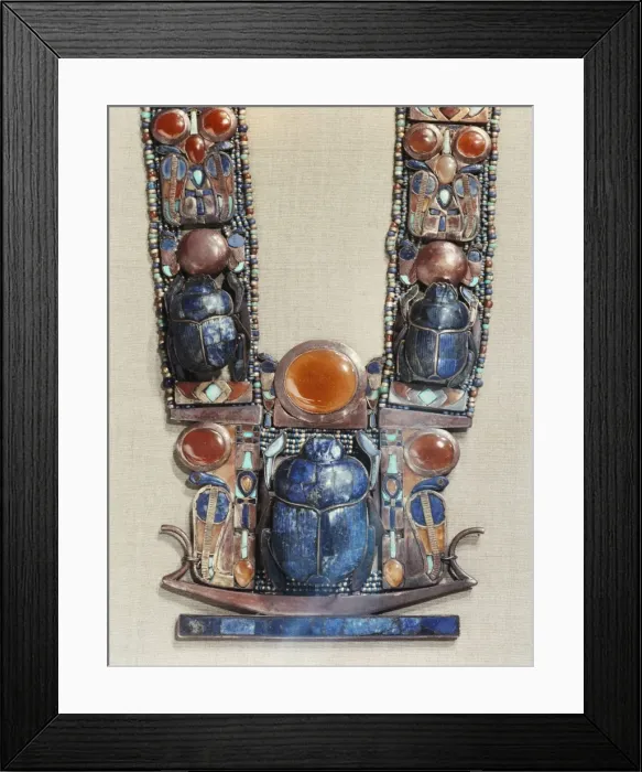 Framed Print : Pendant in the form of a boat showing a scarab, the symbol of the gods resurrection Framed Print : Pendant in the form of a boat showing a scarab, the symbol of the gods resurrection