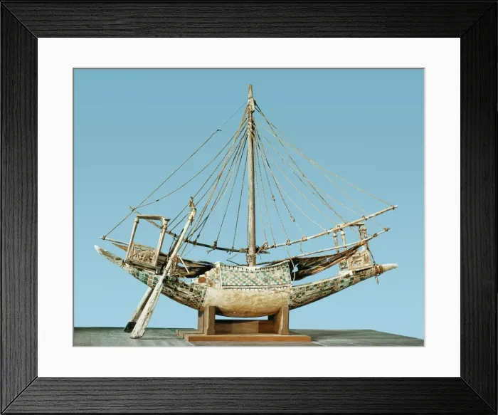 Framed Print : Model of the pharaohs boat, from the tomb of the pharaoh Tutankhamun Framed Print : Model of the pharaohs boat, from the tomb of the pharaoh Tutankhamun