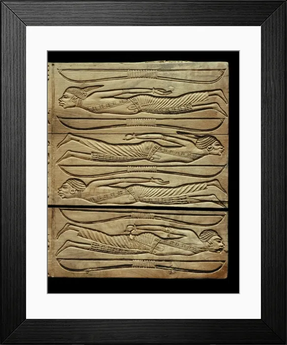 Framed Print : Detail from the ceremonial footstool of the king, showing conquered adversaries Framed Print : Detail from the ceremonial footstool of the king, showing conquered adversaries