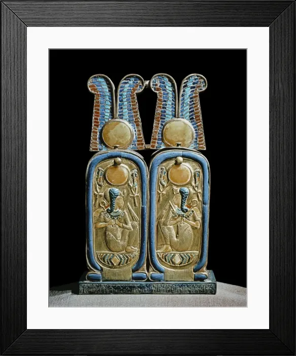 Framed Print : Unguent box in the shape of a double cartouche, from the tomb of the pharaoh Tutankhamun Framed Print : Unguent box in the shape of a double cartouche, from the tomb of the pharaoh Tutankhamun