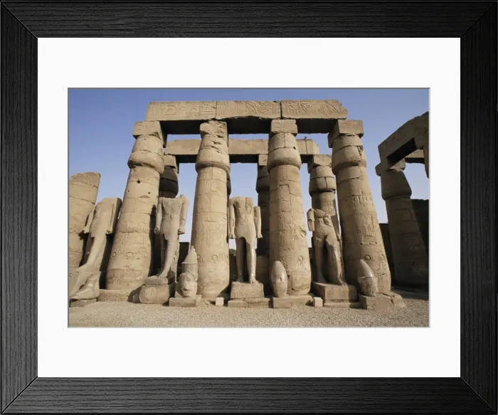 Framed Print : Osiris statues and Colonnade, Luxor Temple, Thebes, UNESCO World Heritage Site Framed Print : Osiris statues and Colonnade, Luxor Temple, Thebes, UNESCO World Heritage Site