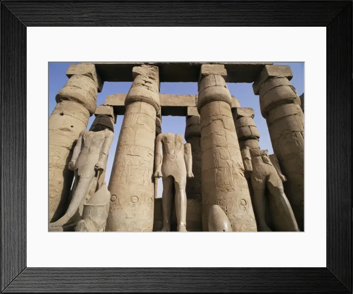 Framed Print : Colonnade and Osiris statues, Luxor Temple, Thebes, UNESCO World Heritage Site Framed Print : Colonnade and Osiris statues, Luxor Temple, Thebes, UNESCO World Heritage Site
