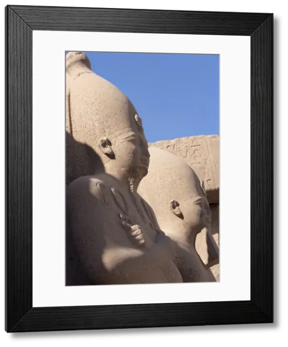 Framed Print : Statues of pharaohs in the Temple of Amun (Amon), Temple of Karnak, Thebes Framed Print : Statues of pharaohs in the Temple of Amun (Amon), Temple of Karnak, Thebes