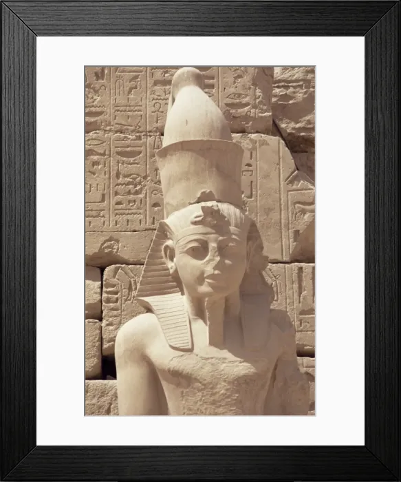 Framed Print : Statue of the pharaoh Ramses II, Karnak Temple, Thebes, UNESCO World Heritage Site Framed Print : Statue of the pharaoh Ramses II, Karnak Temple, Thebes, UNESCO World Heritage Site