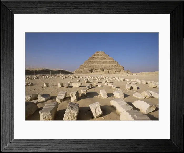Framed Print : The stepped pyramid, Saqqara (Sakkara), UNESCO World Heritage Site, Egypt Framed Print : The stepped pyramid, Saqqara (Sakkara), UNESCO World Heritage Site, Egypt