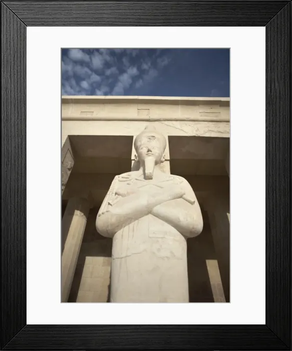 Framed Print : Osirid statue at Deir al Bahri, Funerary Temple of Hatshepsut, Valley of the Kings Framed Print : Osirid statue at Deir al Bahri, Funerary Temple of Hatshepsut, Valley of the Kings