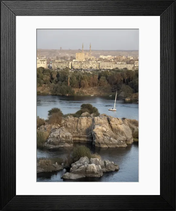 Framed Print : Overlooking the river Nile at the southern city of Aswan, Egypt, North Africa, Africa Framed Print : Overlooking the river Nile at the southern city of Aswan, Egypt, North Africa, Africa