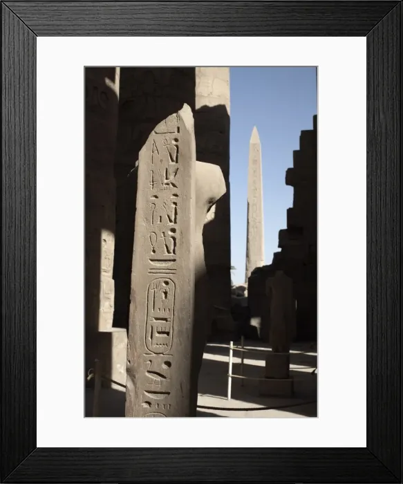 Framed Print : Hieroglyphics on columns within the Temples of Karnak, Luxor, Thebes, UNESCO World Heritage Site Framed Print : Hieroglyphics on columns within the Temples of Karnak, Luxor, Thebes, UNESCO World Heritage Site