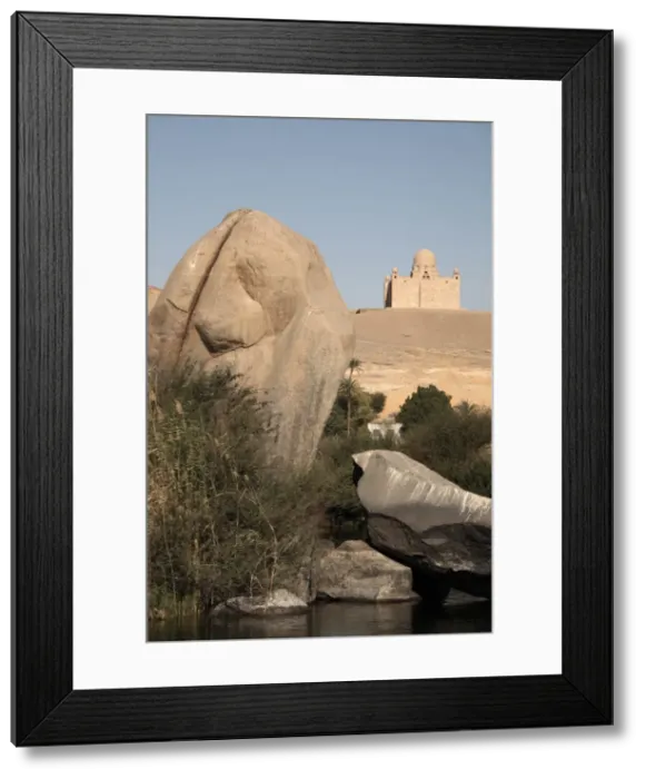 Framed Print : The River Nile and the Mausoleum of Aga Khan, Aswan, Egypt, North Africa, Africa Framed Print : The River Nile and the Mausoleum of Aga Khan, Aswan, Egypt, North Africa, Africa