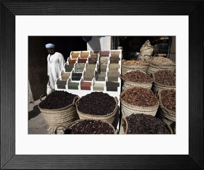 Framed Print : Various spices, dates and teas on sale at Aswan Souq, Aswan, Egypt, North Africa, Africa Framed Print : Various spices, dates and teas on sale at Aswan Souq, Aswan, Egypt, North Africa, Africa