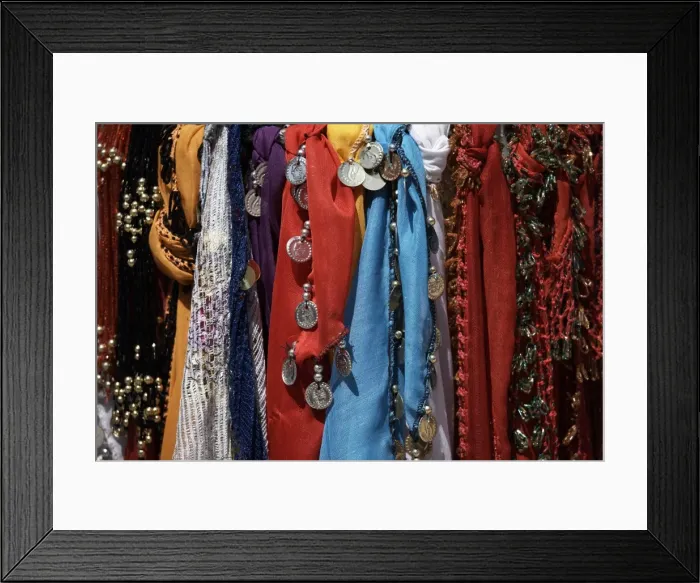 Framed Print : Egyptian scarves and veils on sale at Aswan Souq, Aswan, Egypt, North Africa, Africa Framed Print : Egyptian scarves and veils on sale at Aswan Souq, Aswan, Egypt, North Africa, Africa