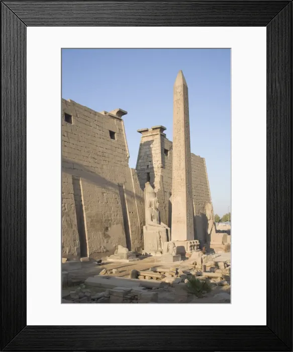 Framed Print : Obelisk and Pylon of Ramesses II (Ramses the Great), Luxor Temple, Luxor Framed Print : Obelisk and Pylon of Ramesses II (Ramses the Great), Luxor Temple, Luxor