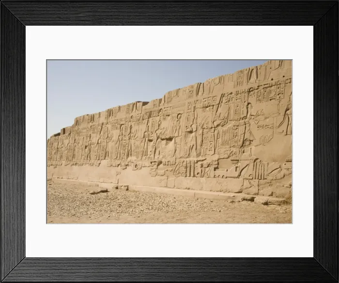 Framed Print : Mural reliefs, Temples of Karnak, Karnak, near Luxor, Thebes, UNESCO World Heritage Site Framed Print : Mural reliefs, Temples of Karnak, Karnak, near Luxor, Thebes, UNESCO World Heritage Site