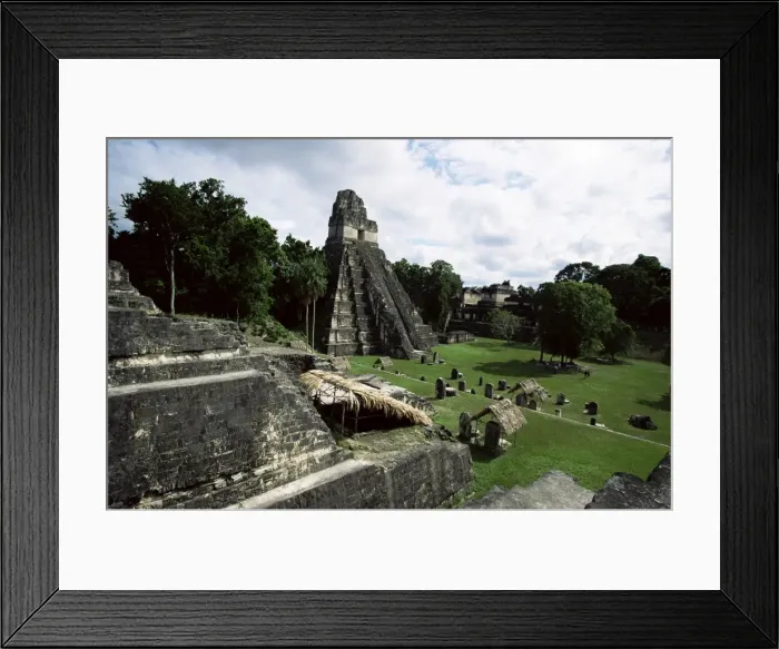 Framed Print : Temple of the Great Jaguar in the Grand Plaza, Mayan ruins, Tikal, UNESCO World Heritage Site Framed Print : Temple of the Great Jaguar in the Grand Plaza, Mayan ruins, Tikal, UNESCO World Heritage Site