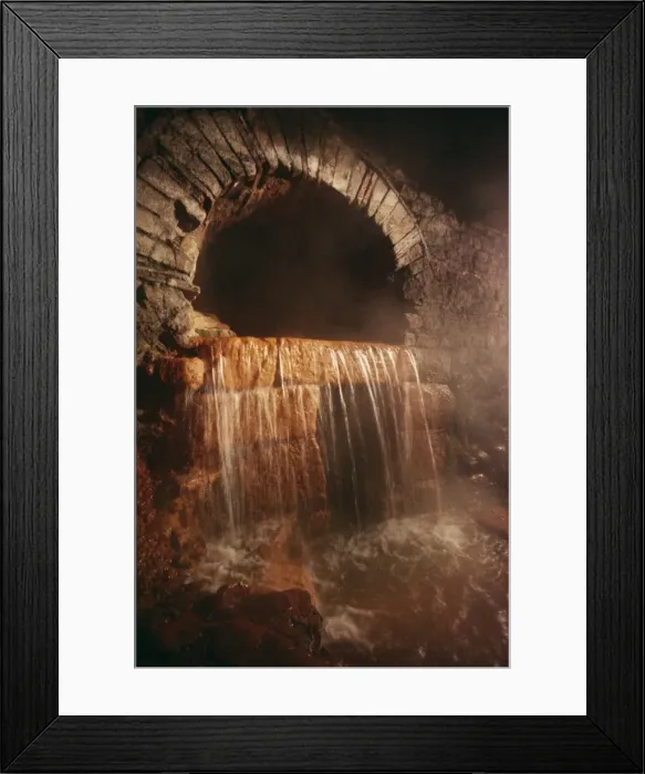 Framed Print : Overflow from the hot springs, Roman Baths, Bath, Avon, England, United Kingdom, Europe Framed Print : Overflow from the hot springs, Roman Baths, Bath, Avon, England, United Kingdom, Europe
