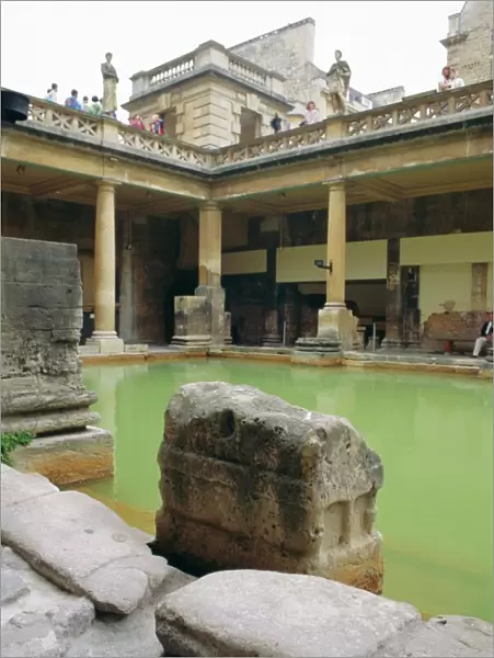 The Roman Baths, Bath, Avon, England, UK