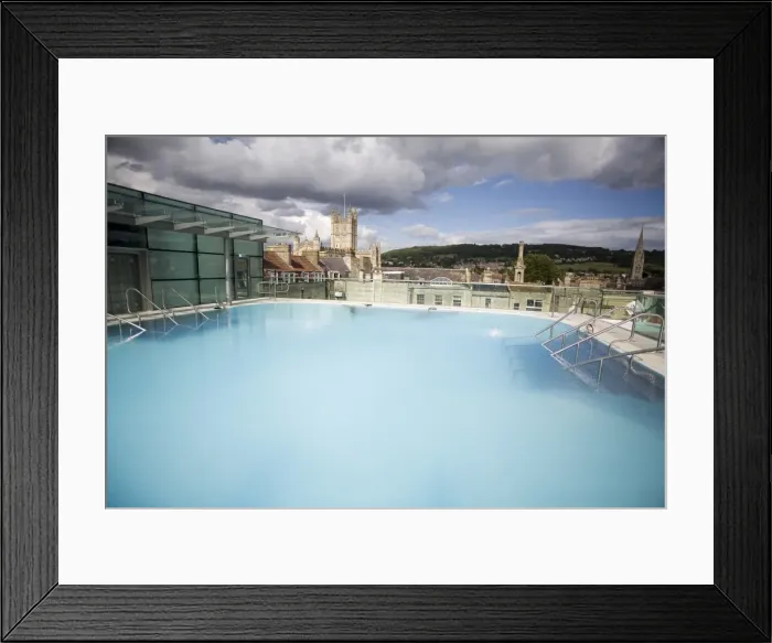 Framed Print : Roof Top Pool in New Royal Bath, Thermae Bath Spa, Bath, Avon, England Framed Print : Roof Top Pool in New Royal Bath, Thermae Bath Spa, Bath, Avon, England
