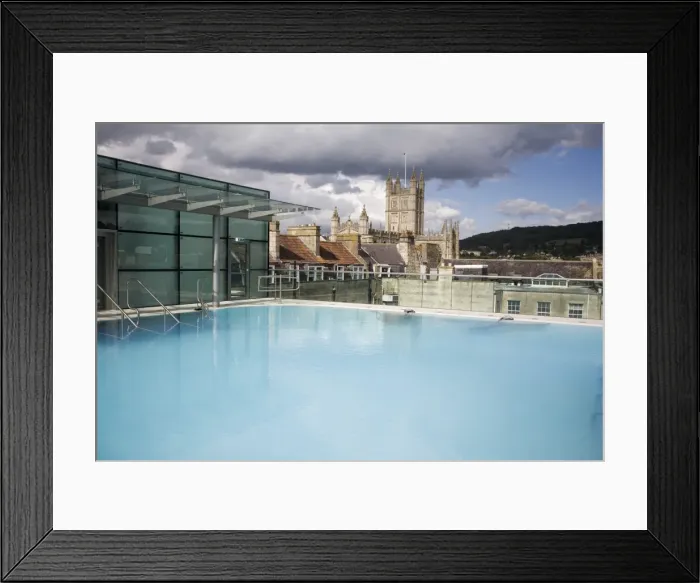 Framed Print : Roof Top Pool in New Royal Bath, Thermae Bath Spa, Bath, Avon, England Framed Print : Roof Top Pool in New Royal Bath, Thermae Bath Spa, Bath, Avon, England