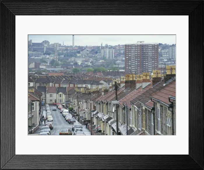 Framed Print : City street, Bristol, England, U. K, Europe Framed Print : City street, Bristol, England, U. K, Europe