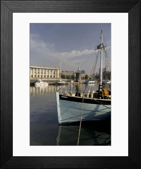 Framed Print : Early morning view of the harbour, Bristol, England, United Kingdom, Europe Framed Print : Early morning view of the harbour, Bristol, England, United Kingdom, Europe