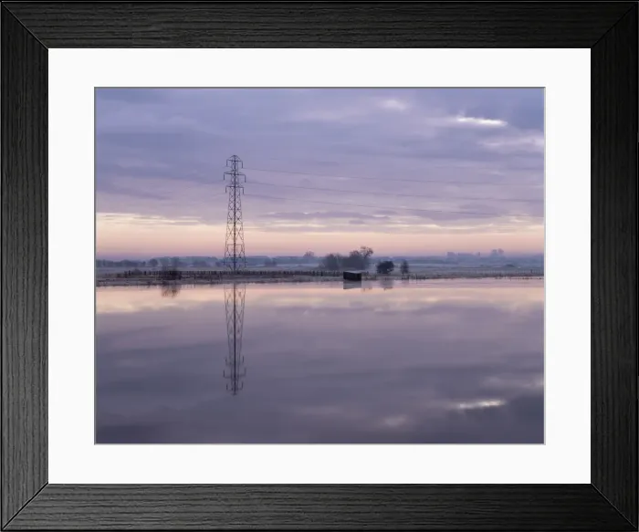 Framed Print : Winter Fenland scene, Whittlesey, near Peterborough, Cambridgeshire, England Framed Print : Winter Fenland scene, Whittlesey, near Peterborough, Cambridgeshire, England