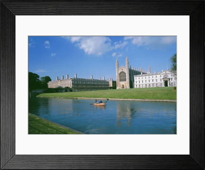 Framed Print : The Backs of the River Cam and Kings College Chapel, Cambridge, Cambridgeshire Framed Print : The Backs of the River Cam and Kings College Chapel, Cambridge, Cambridgeshire