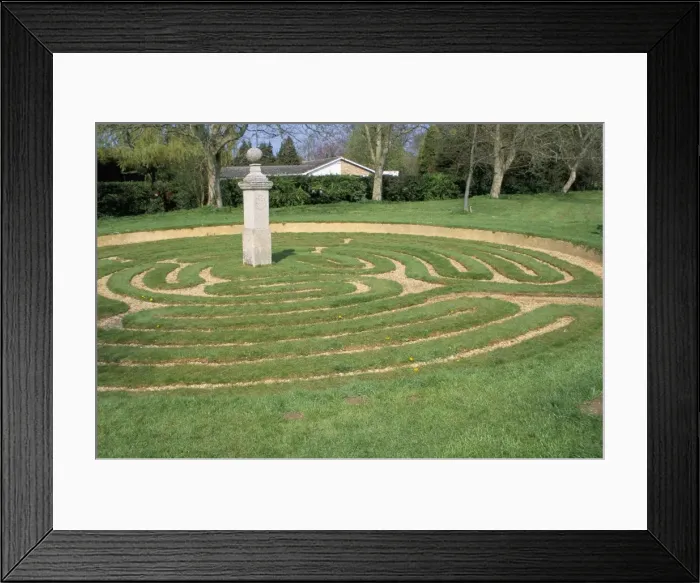 Framed Print : Turf maze dating from 1660AD, Hilton, Cambridgeshire, England, United Kingdom, Europe Framed Print : Turf maze dating from 1660AD, Hilton, Cambridgeshire, England, United Kingdom, Europe