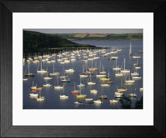 Framed Print : Yachts at anchorage, Falmouth, Cornwall, England, United Kingdom, Europe Framed Print : Yachts at anchorage, Falmouth, Cornwall, England, United Kingdom, Europe