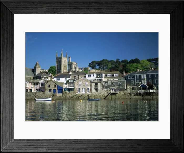 Framed Print : Waterfront, Fowey, Cornwall, England, United Kingdom, Europe Framed Print : Waterfront, Fowey, Cornwall, England, United Kingdom, Europe