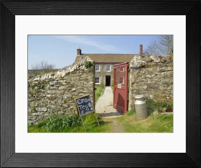 Framed Print : Cream teas sign outside Cornish farmhouse, near Fowey, Cornwall, England, UK, Europe Framed Print : Cream teas sign outside Cornish farmhouse, near Fowey, Cornwall, England, UK, Europe