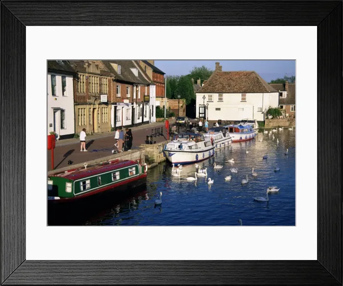 Framed Print : The Quay, on the Great Ouse River, St. Ives, Cambridgeshire, England, United Kingdom Framed Print : The Quay, on the Great Ouse River, St. Ives, Cambridgeshire, England, United Kingdom