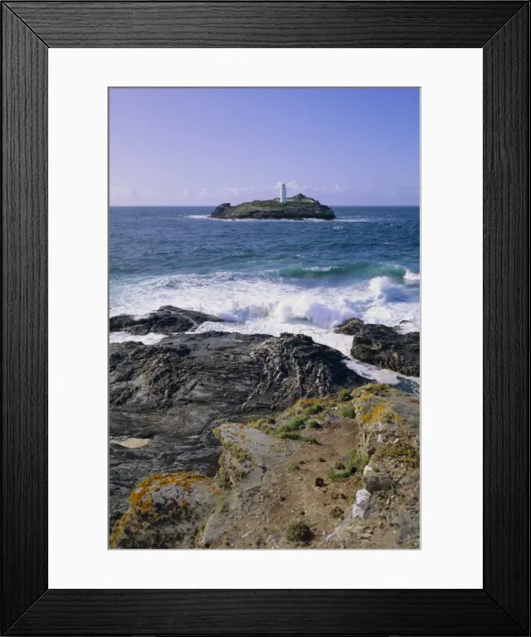 Framed Print : Lighthouse, Godrevy Point, St Ives Bay, Cornwall, England, UK Framed Print : Lighthouse, Godrevy Point, St Ives Bay, Cornwall, England, UK
