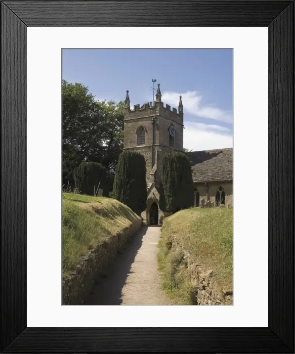 Framed Print : Parish church, Upper Slaughter, The Cotswolds, Gloucestershire, England Framed Print : Parish church, Upper Slaughter, The Cotswolds, Gloucestershire, England