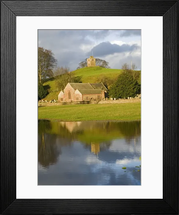 Framed Print : Church of St. Oswald, with unique separate bell tower, Eden Valley, Cumbria Framed Print : Church of St. Oswald, with unique separate bell tower, Eden Valley, Cumbria