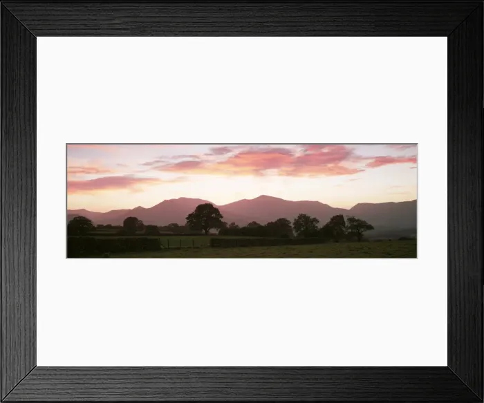 Framed Print : Sunset over Lakeland fells from Castlerigg stone circle, near Keswick, Lake District Framed Print : Sunset over Lakeland fells from Castlerigg stone circle, near Keswick, Lake District