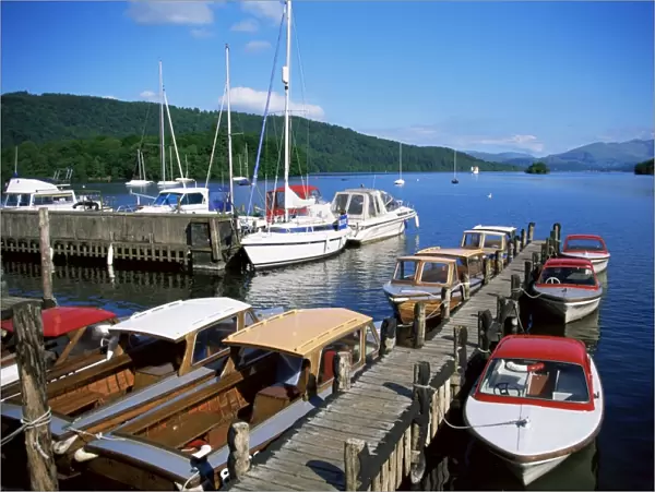 Boats on Lake Windermere, Bowness on Windermere, Lake District National Park