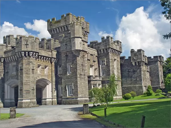 Wray Castle, holiday home of Beatrix Potter, Windermere, Lake District National Park