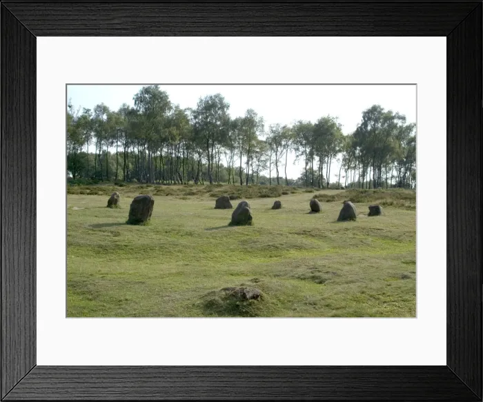 Framed Print : Nine Ladies Stone Circle, Derbyshire, England, Europe Framed Print : Nine Ladies Stone Circle, Derbyshire, England, Europe