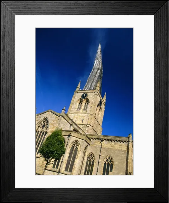 Framed Print : St Mary and All Saints Church with its twisted spire, Chesterfield, Derbyshire Framed Print : St Mary and All Saints Church with its twisted spire, Chesterfield, Derbyshire