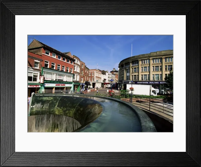 Framed Print : Iron Gate and Market Place, Derby, Derbyshire, England, United Kingdom, Europe Framed Print : Iron Gate and Market Place, Derby, Derbyshire, England, United Kingdom, Europe